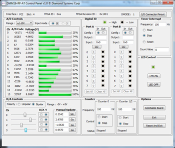 DIAMOND-MM-16R-AT: I/O Expansion Modules, An industry-leading family of PC/104, PC/104-<i>Plus</i>, PCIe/104 / OneBank, PCIe MiniCard, and FeaturePak data acquisition modules featuring A/D, D/A, DIO, and counter/timer functions., PC/104